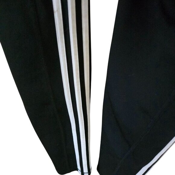 Adidas AEROREADY Womens Black & White Leggings workout running gym lounge relax - Picture 6 of 7